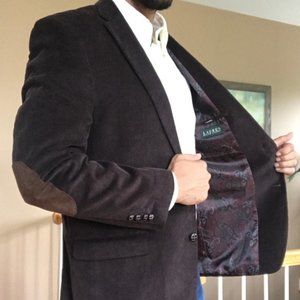 Lauren Ralph Lauren Corduroy Elbow Patch Blazer 38R